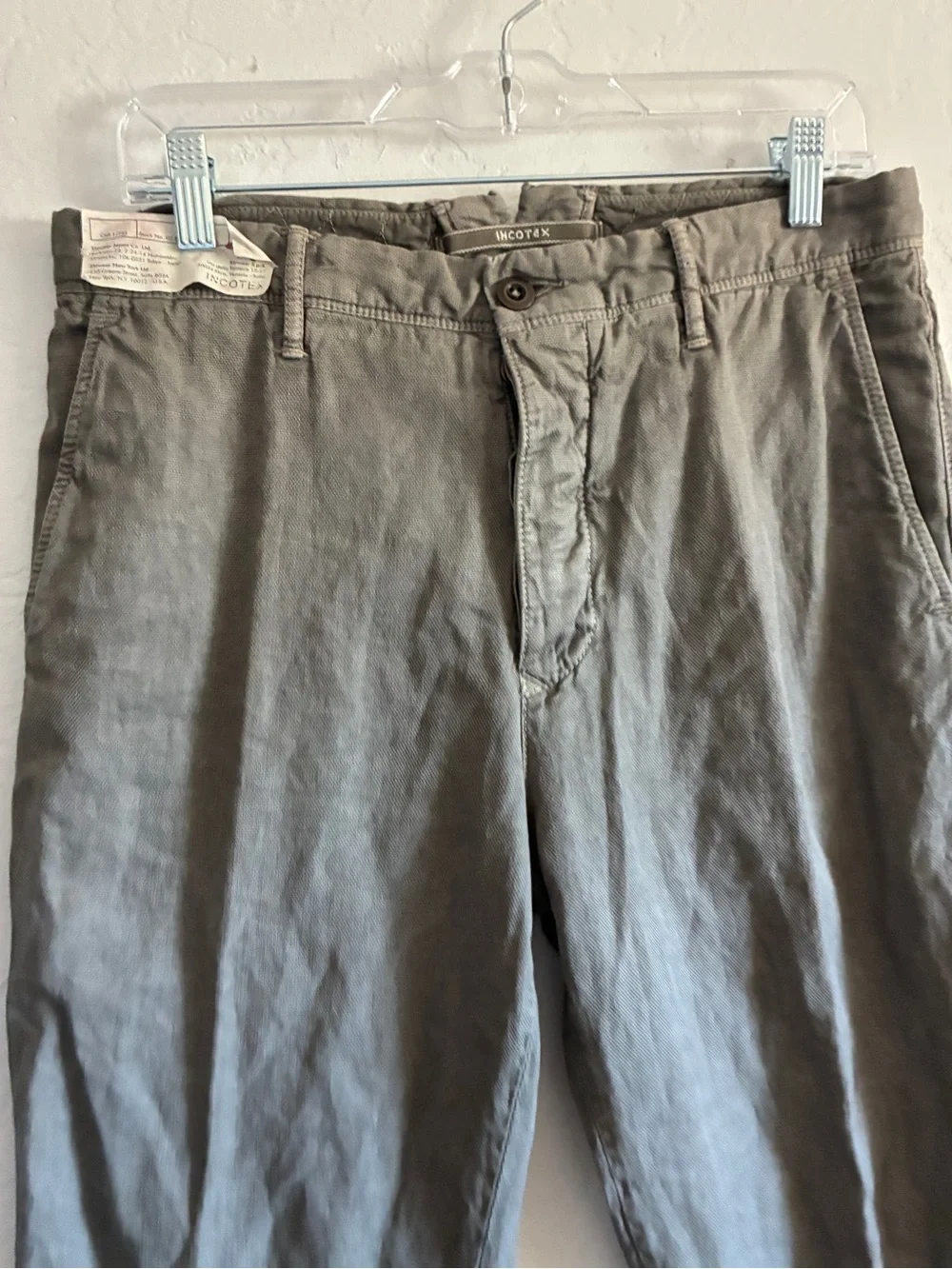 Incotex Slowear Men’s Carrot Fit “Slacks” Chino Pants